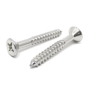 #12x1-1/2" Stainless Steel Phillips Flat Head Wood Screws