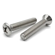 1/4"-20x1" 316 Stainless Steel Phillips Oval Head Machine Screws