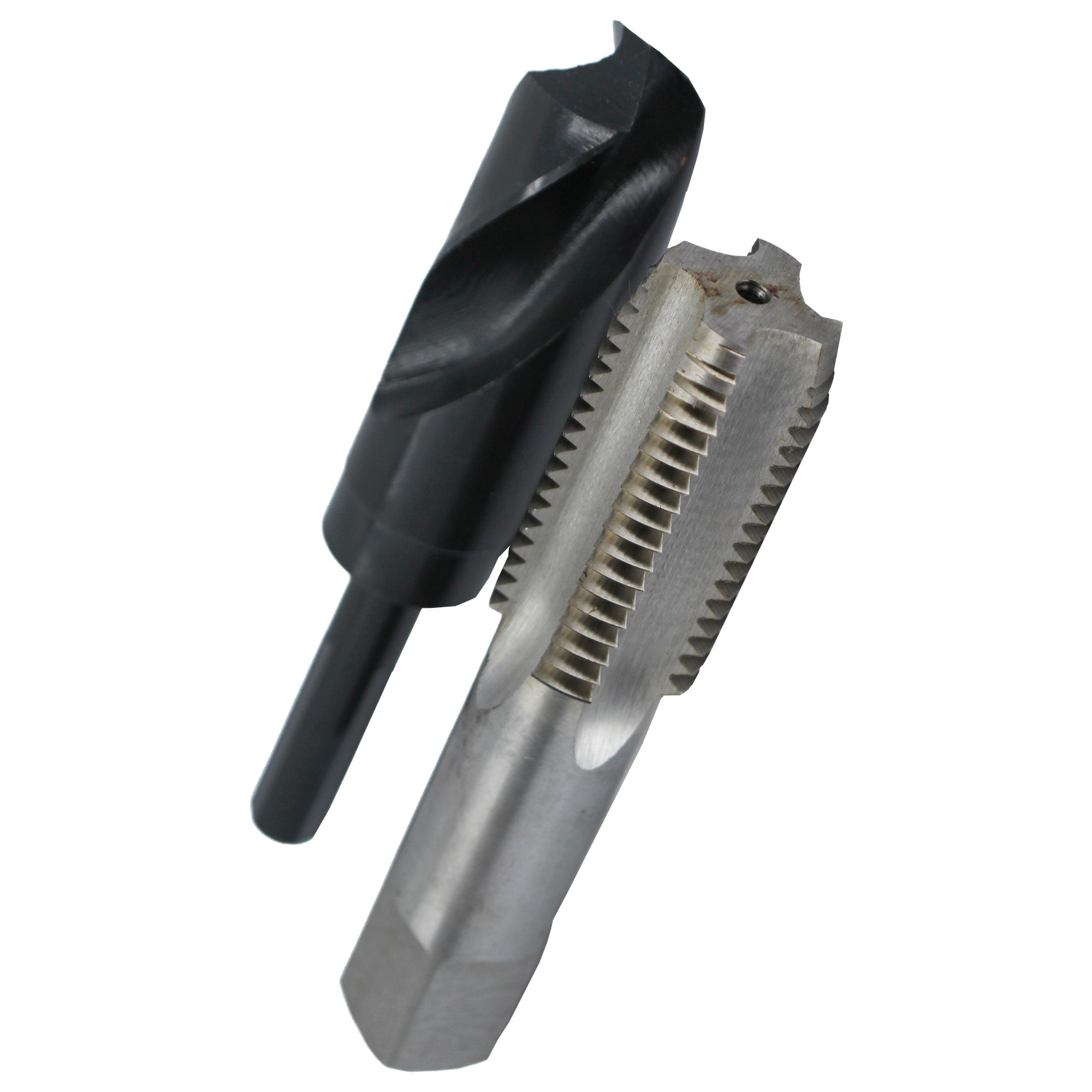 1-1/4"-7 UNC HSS Plug Tap and 1-7/64" HSS 1/2" Shank Drill Bit Kit