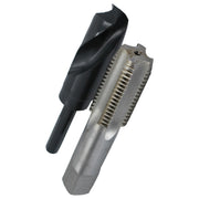 1"-14 UNS HSS Plug Tap and 15/16" HSS 1/2" Shank Drill Bit Kit