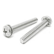 #8-32x3/8" 410 Stainless Steel Internal Tooth Sems Phillips Pan Head Machine Screws