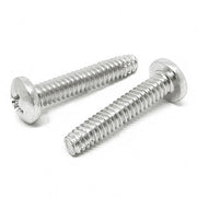 #10-32x3/8" 410 Stainless Steel Phillips Pan Head Type F Thread Cutting Screws