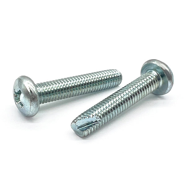 #10-32x1" Phillips Pan Head Type T Thread Cutting Screws Zinc Clear