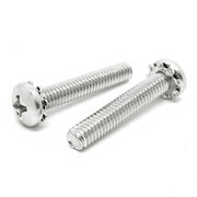 #6-32x3/4" 410 Stainless Steel External Tooth Sems Phillips Pan Head Machine Screws