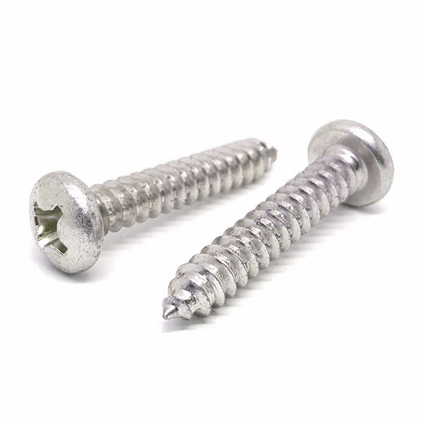 #14-10x1" 316 Stainless Steel Phillips Pan Head Type A Self Tapping Screws