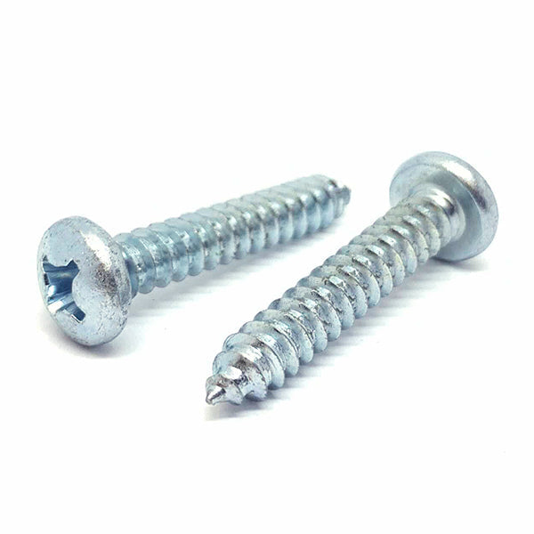 #14x2-1/4" Phillips Pan Head Type AB Self Tapping Sheet Metal Screws Zinc