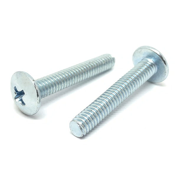 5/16"-18x1" Phillips Truss Head Machine Screws Zinc