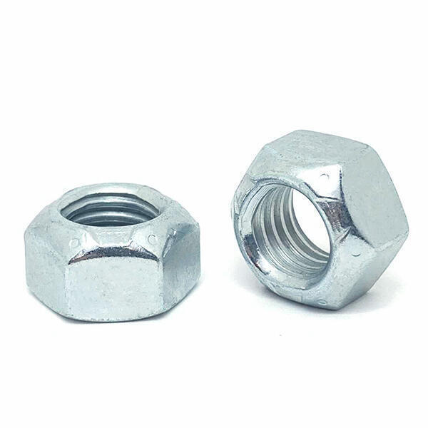 M6-1.0 Class 10 Hex Top Lock Nuts Coarse Thread Zinc