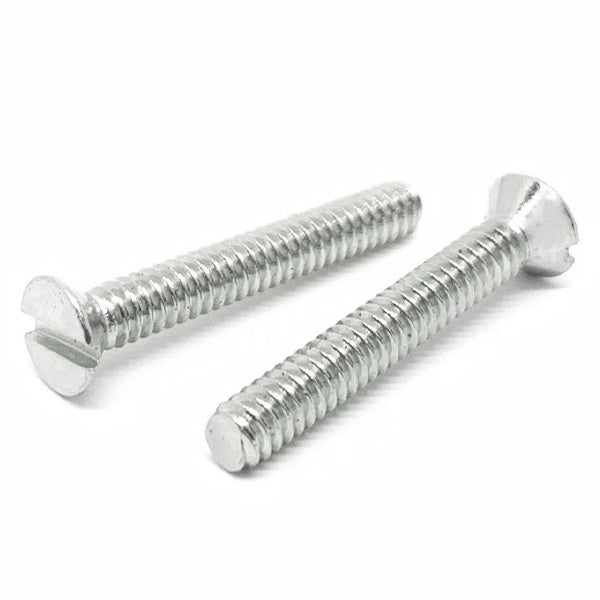 #10-24x3/4" Stainless Steel Slotted Flat Head Machine Screws Steel
