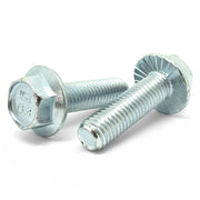 M8-1.25x35 Class 8.8 Hex Serrated Flange Bolts Zinc Clear