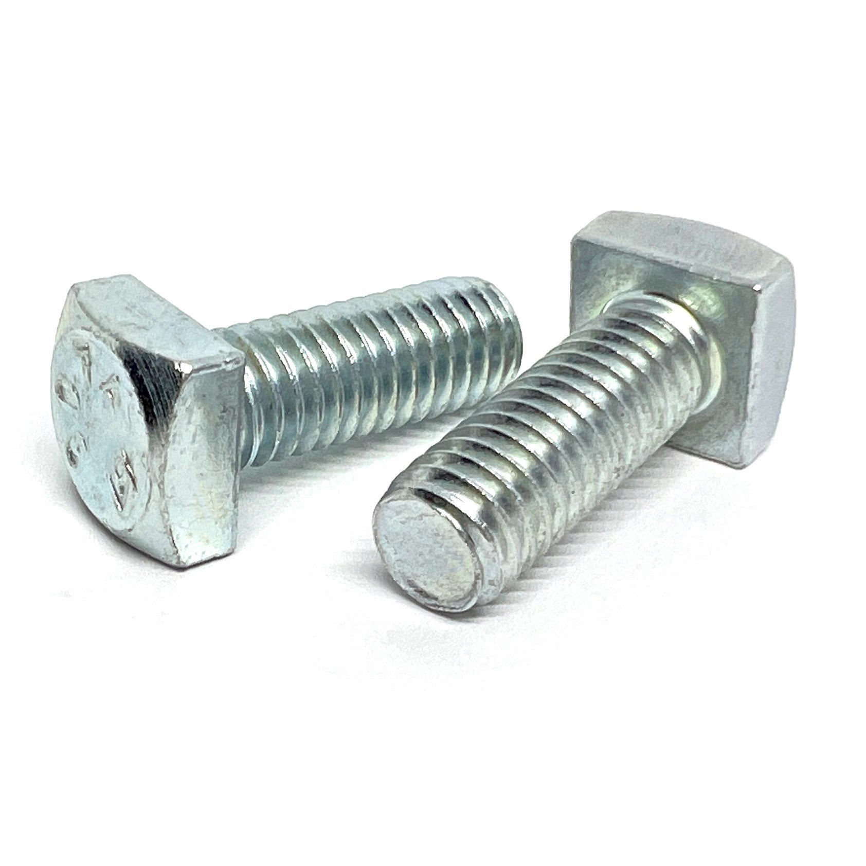 3/4"-10x1-1/2" Square Head Bolts Grade A307 Zinc Clear