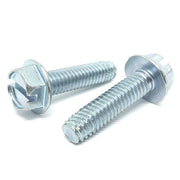 #6-32x3/4"  Slotted Hex Washer Head Type F Thread Cutting Screws Zinc