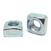 1/2"-13 Steel Square Nuts Zinc Clear