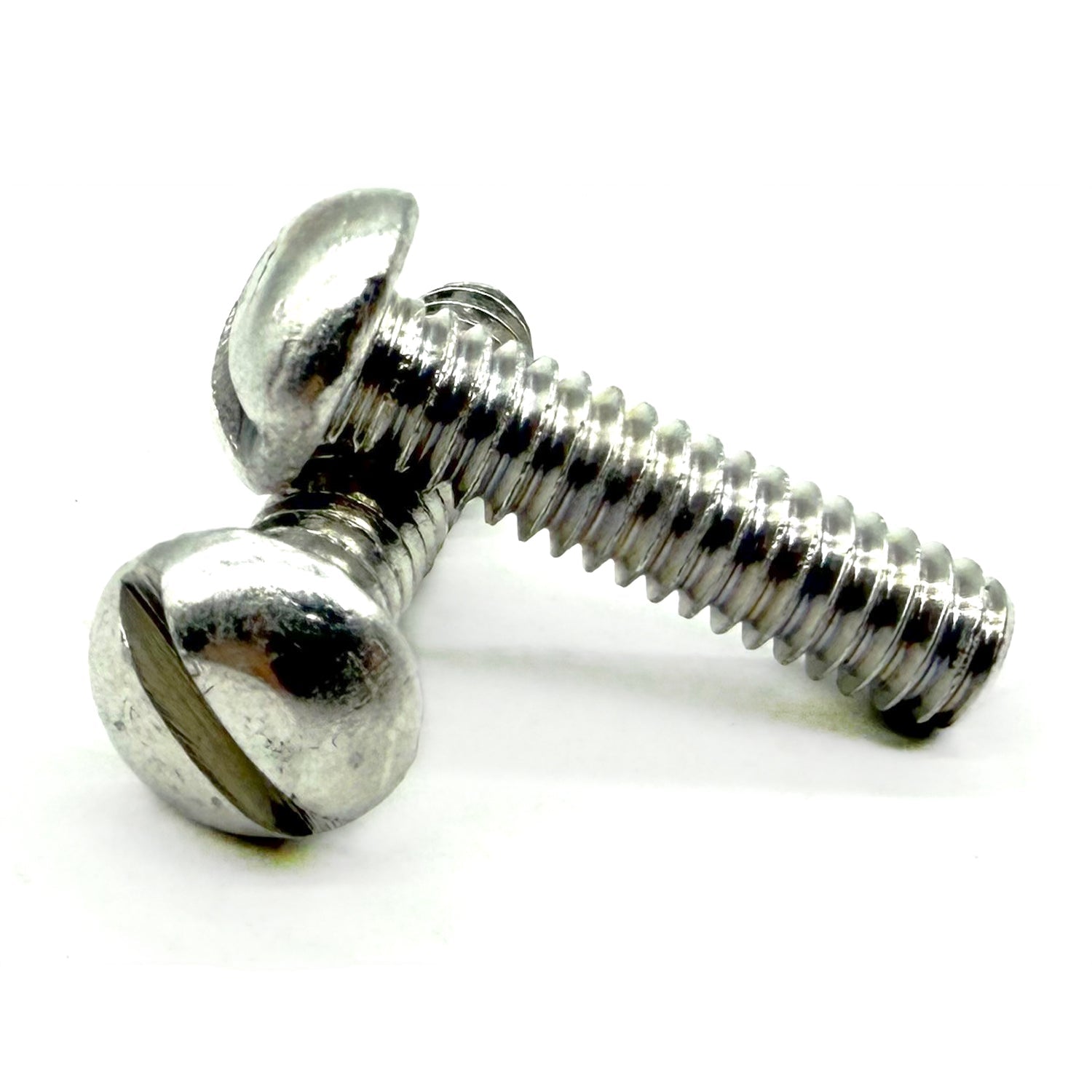 #10-24x3/8" Aluminum Slotted Round Head Machine Screw