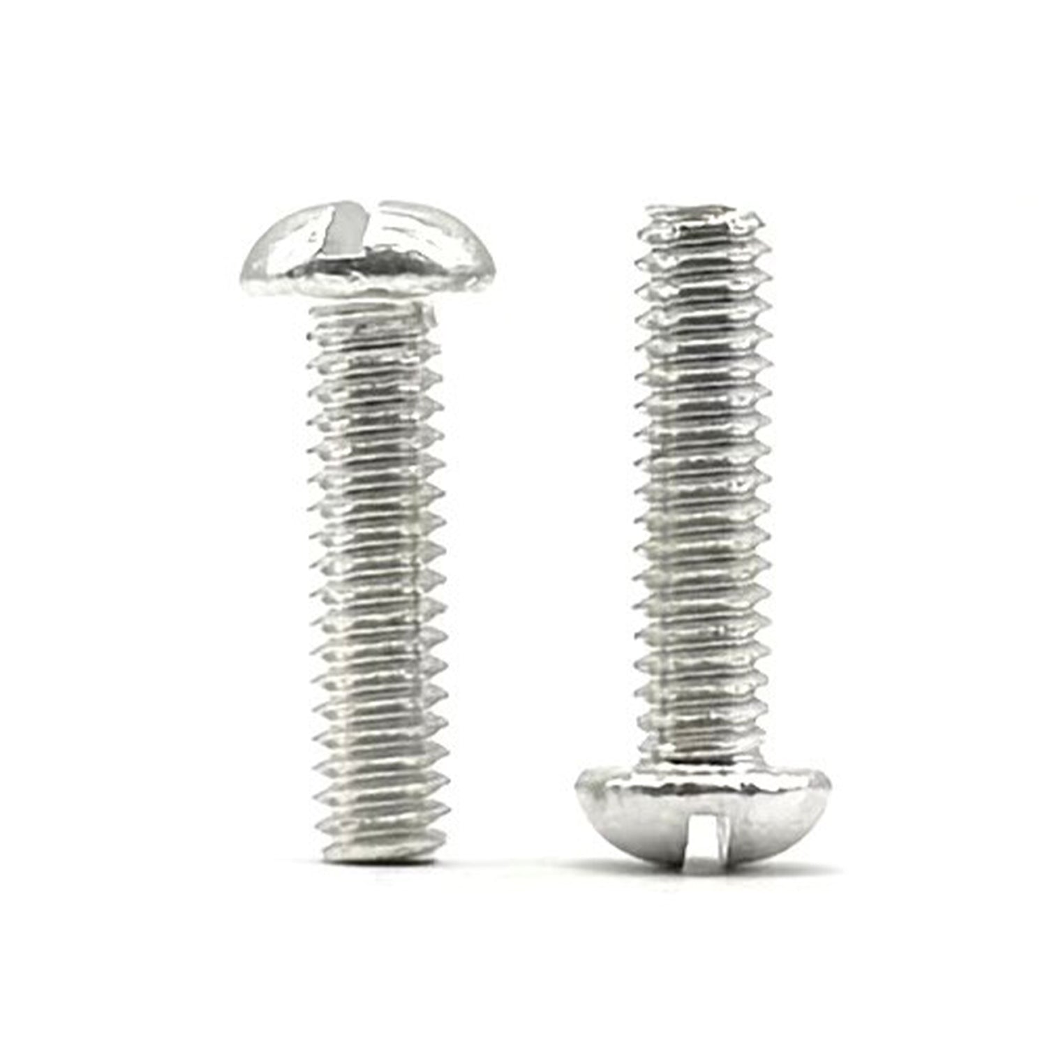 #10-24x5/8" Aluminum Slotted Round Head Machine Screw