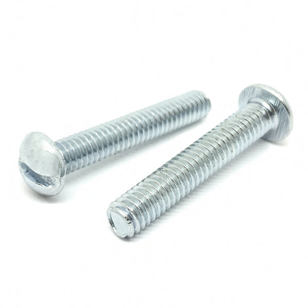 5/16-18X3/4" Slotted Round Head Machine Screws Steel Zinc