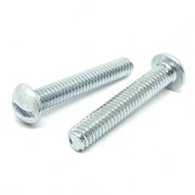 #6-32x2-1/2" Slotted Round Head Machine Screws Steel Zinc