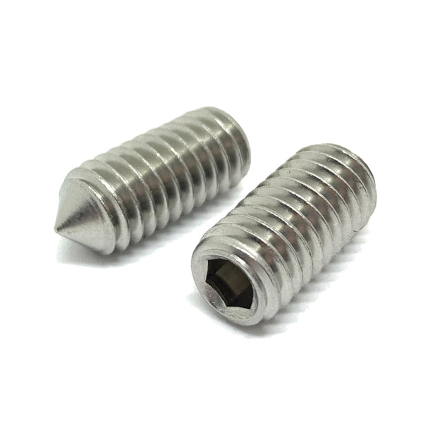#6-32x5/16" Stainless Steel Cone Point Allen Socket Set Screw