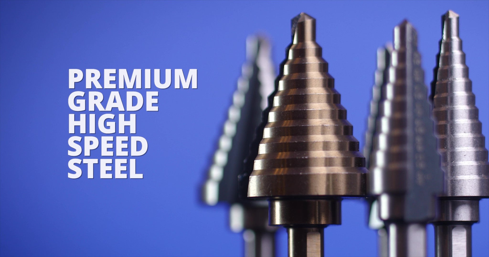 #3 HSS Step Drill Bit (1/4" - 3/4" by 1/16")