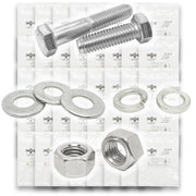 1/2"-13 Coarse 18-8 Stainless Steel Hex Cap Screws, Nuts, & Washers - 496 PCS