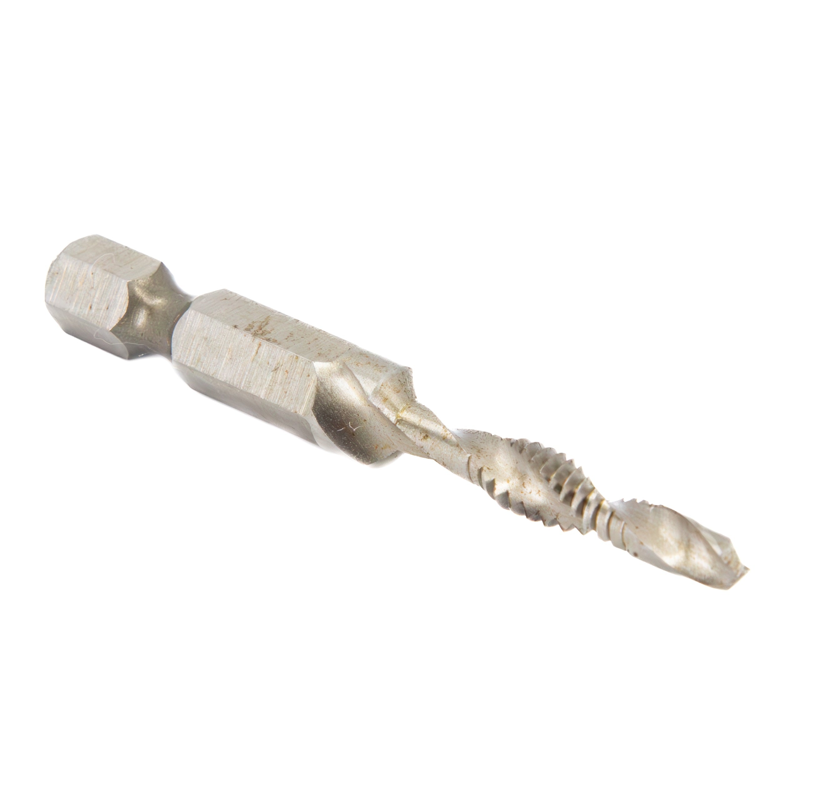 #10-24 UNC Combined Drill Tap and Countersink with 1/4" Quick Change Hex Shank