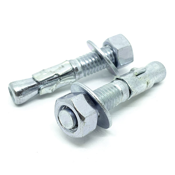 1/2-13x4-1/4" Wedge Anchor w/ Nut & Washer Zinc Clear Steel