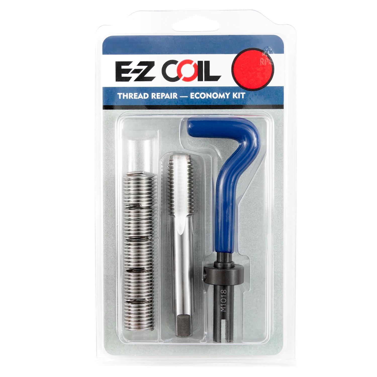 9/16"-18 Stainless Steel Threaded Coil Insert Economy Repair Kit with Inserts, Tap, and Install Tool