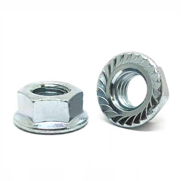 M14-2.0 Class 8 Serrated Hex Flange Nuts Zinc