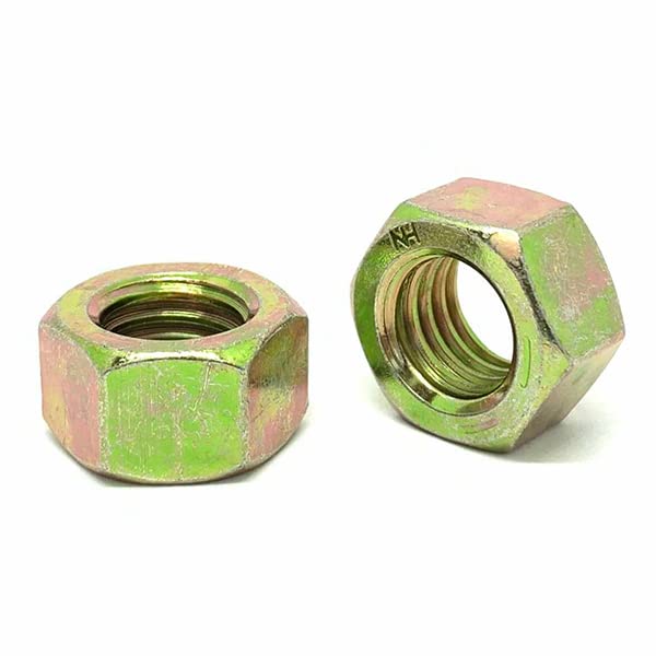 M10-1.00 Class 10 Finished Hex Nuts Extra Fine Thread Zinc Yellow