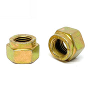 1"-14 Grade L-9 Hex Collar Locknuts USA Zinc Yellow