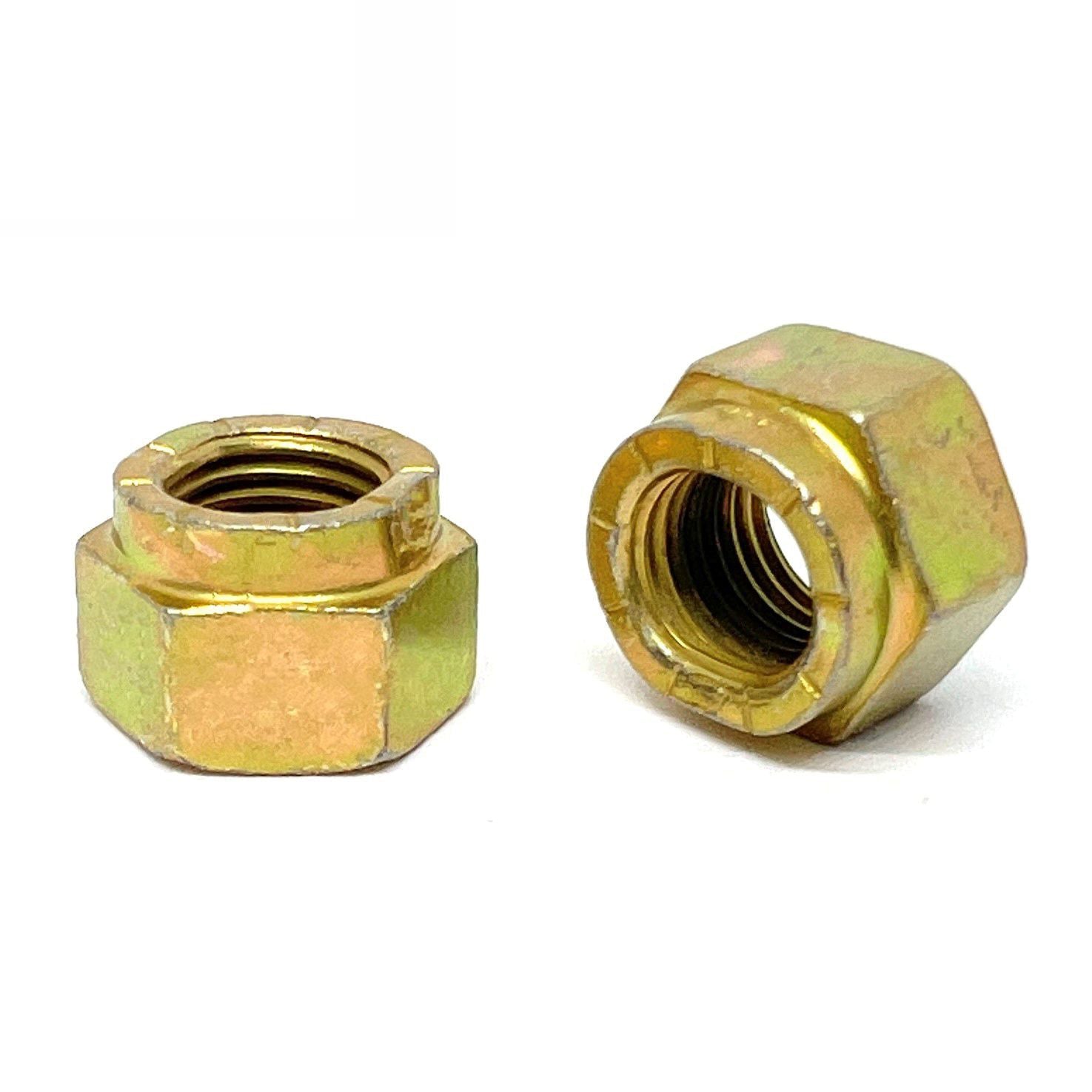 3/4"-16 Grade L-9 Hex Collar Locknuts USA Zinc Yellow