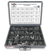 Inch 316 Stainless Hex Cap Screws, Hex Nuts, Flat & Lock Washers - 574 PCS