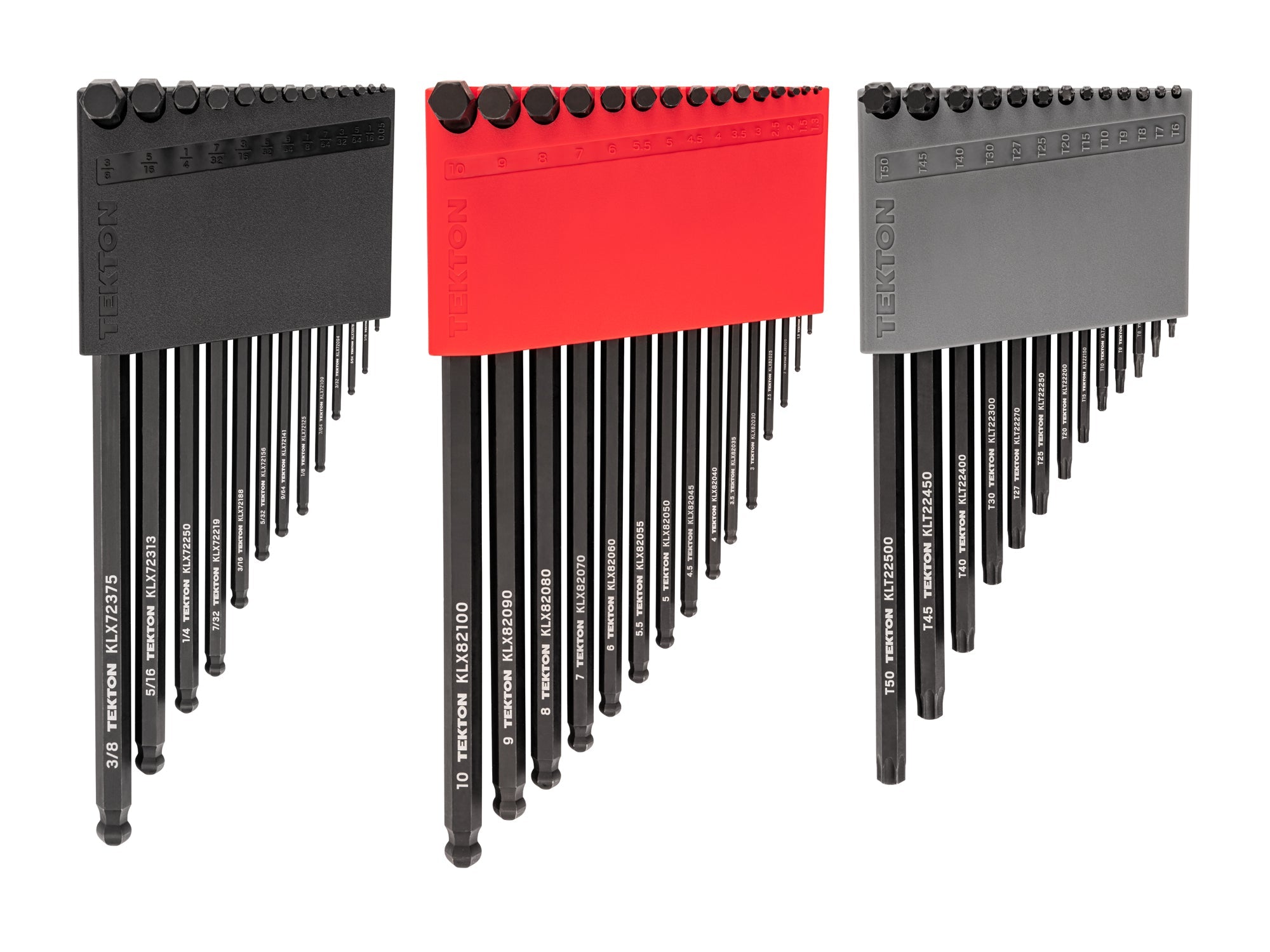 Ball End Hex and Star L-Key Set with Holders, 41-Piece (0.050 - 3/8 in., 1.3 - 10 mm, T6 - T50)