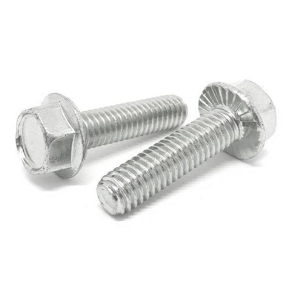 5/16-18x2" 18-8 Stainless Steel Serrated Hex Flange Bolts
