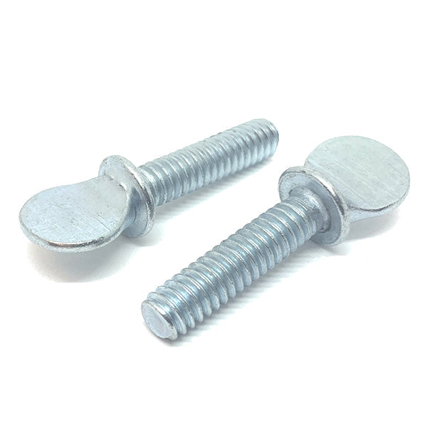 3/8-16x2" Spade Shoulder Type Thumb Screws Zinc