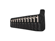 Angle Head Open End Wrench Set with Roll, 11-Piece (3/8 - 1 in.)